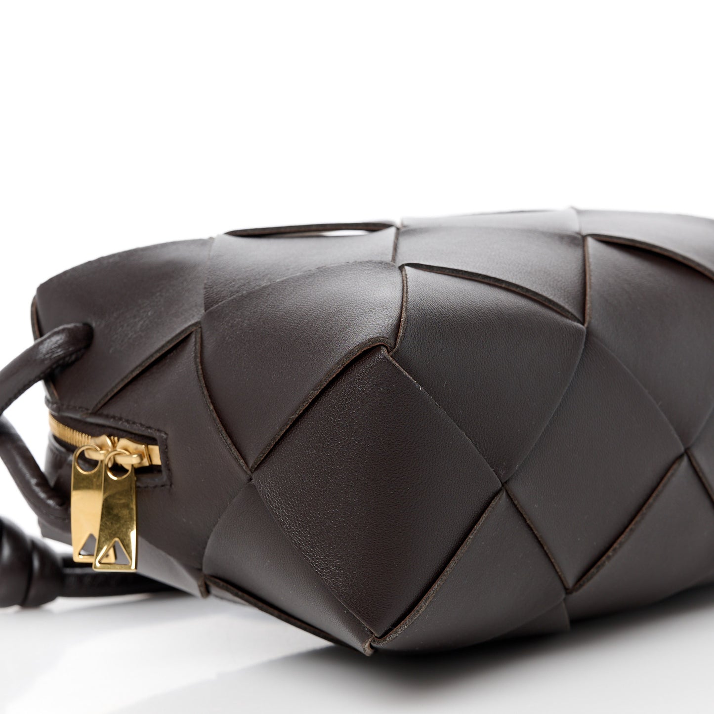 Lambskin Maxi Intrecciato Small Cassette Camera Bag Fondant