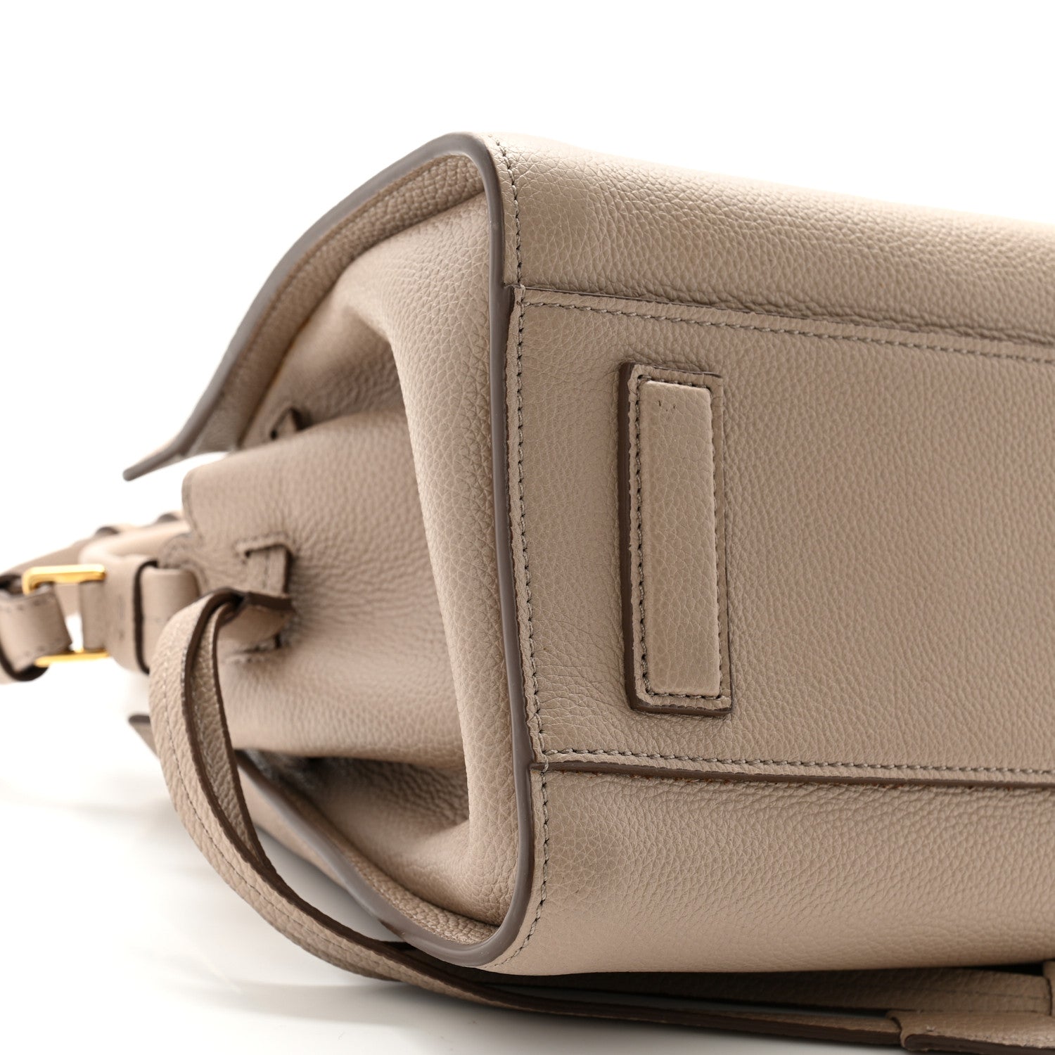 Tom Ford Grained Calfskin Small Padlock Top Handle Beige 8 of 12