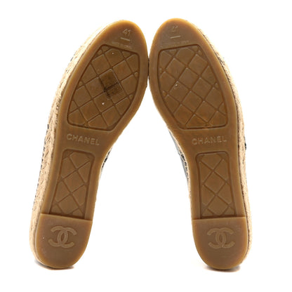 Chanel Lambskin CC Espadrilles 41 Black 5 of 8