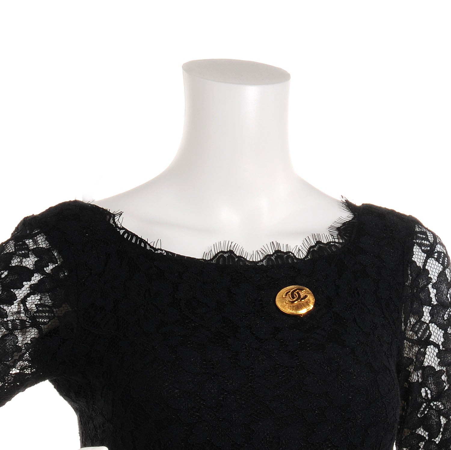 Chanel CC Sunburst Brooch Gold 2 of 5