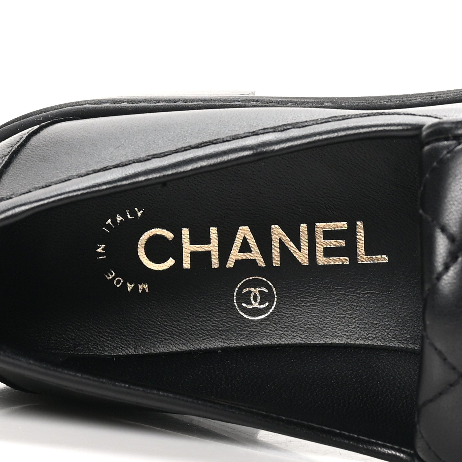 Chanel Lambskin Quilted CC Turnlock Loafers 35.5 Black 8 of 10