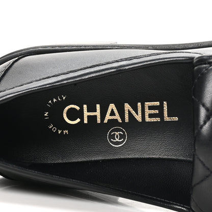 Chanel Lambskin Quilted CC Turnlock Loafers 35.5 Black 8 of 10