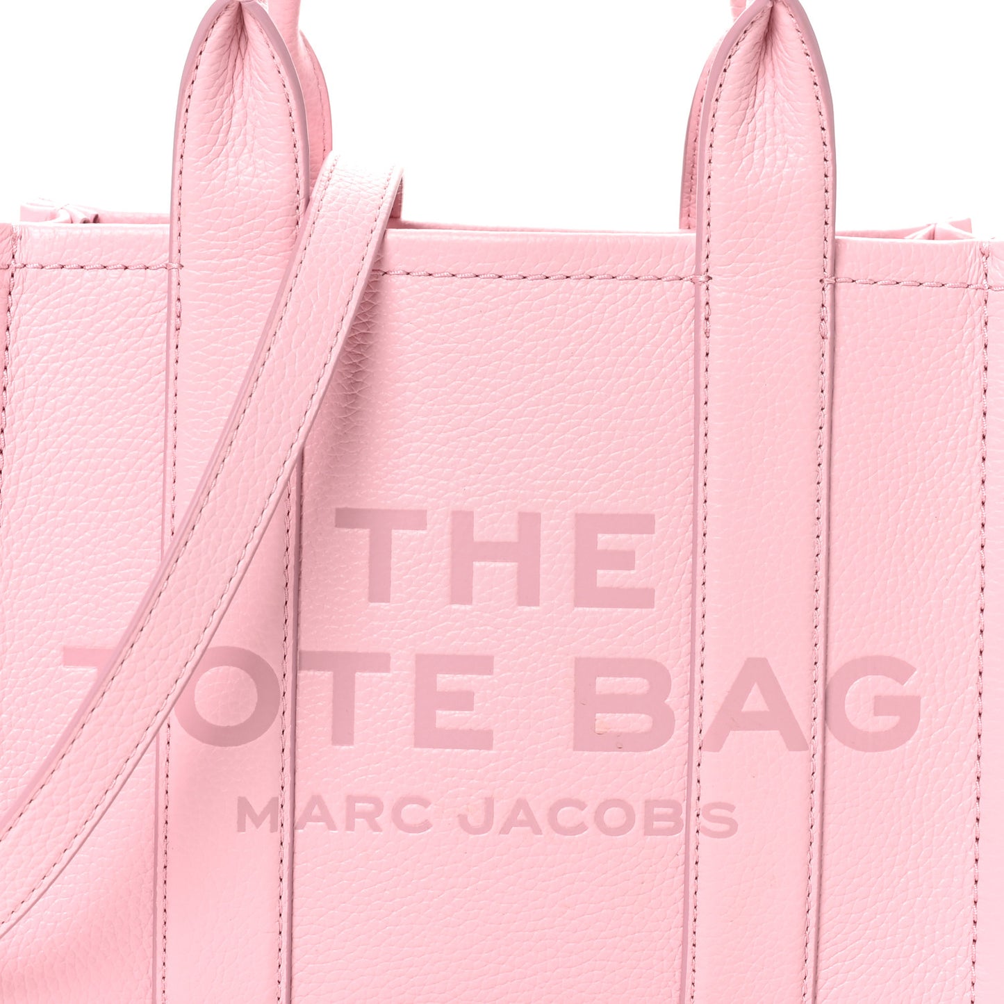 Grained Calfskin Small The Tote Bag Ribbon Pink