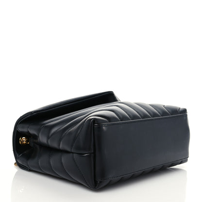 Saint Laurent Calfskin Y Quilted Monogram Small Loulou Chain Satchel Black 4 of 8