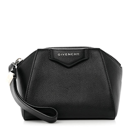 Givenchy Sugar Goatskin Small Antigona Beauty Wristlet Black 1 of 7