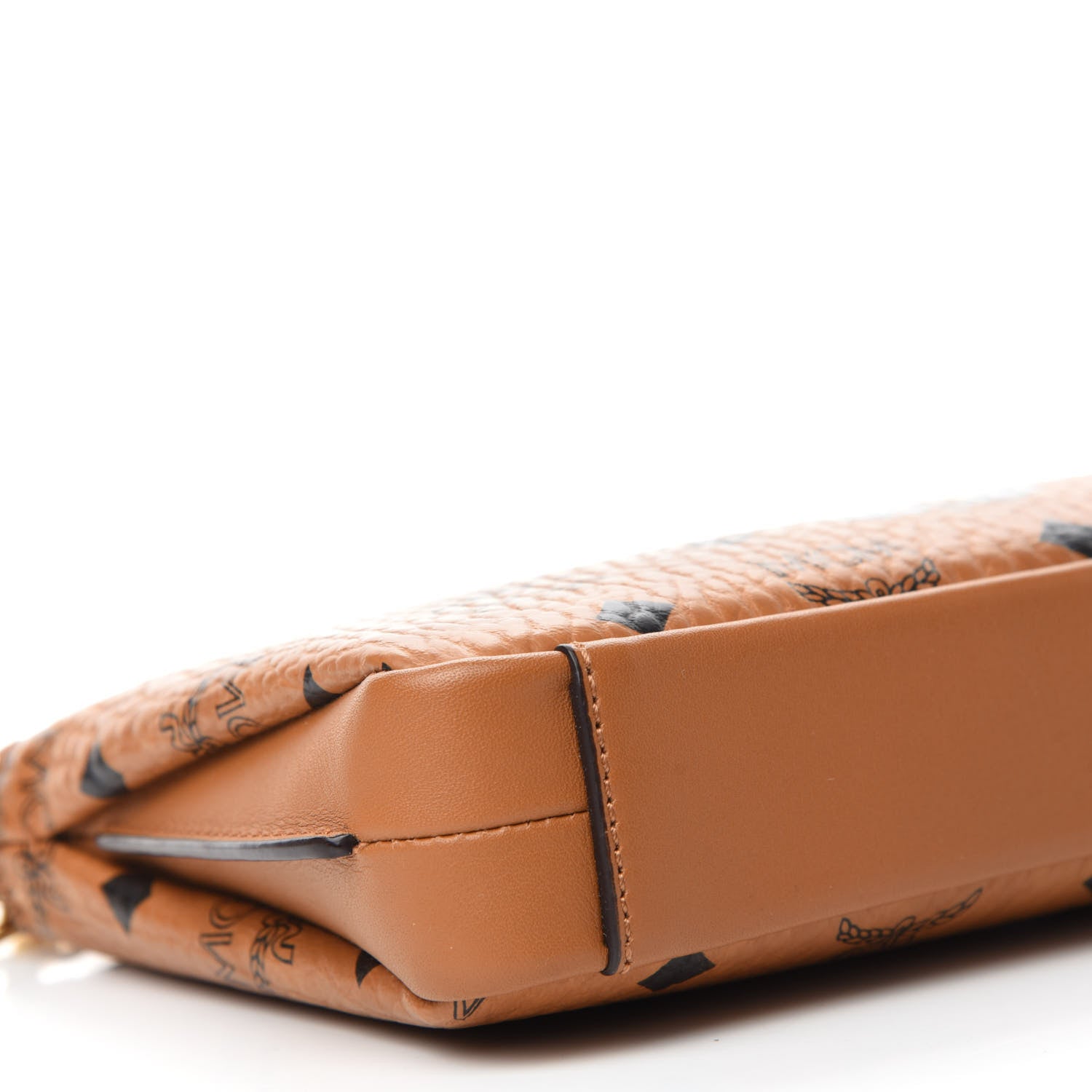 MCM Visetos Rabbit Crossbody Pouch Cognac 6 of 11