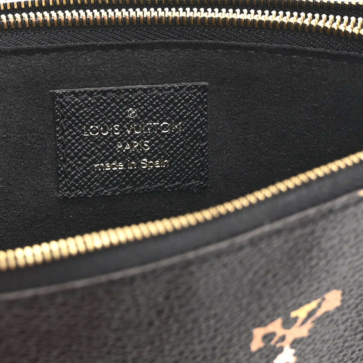 Louis Vuitton Monogram Giant Jungle Pochette Double Zip Black 7 of 10