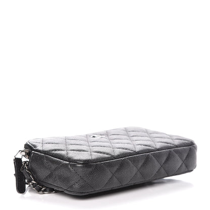 Chanel Caviar Quilted Small Clutch With Chain Black 4 of 14