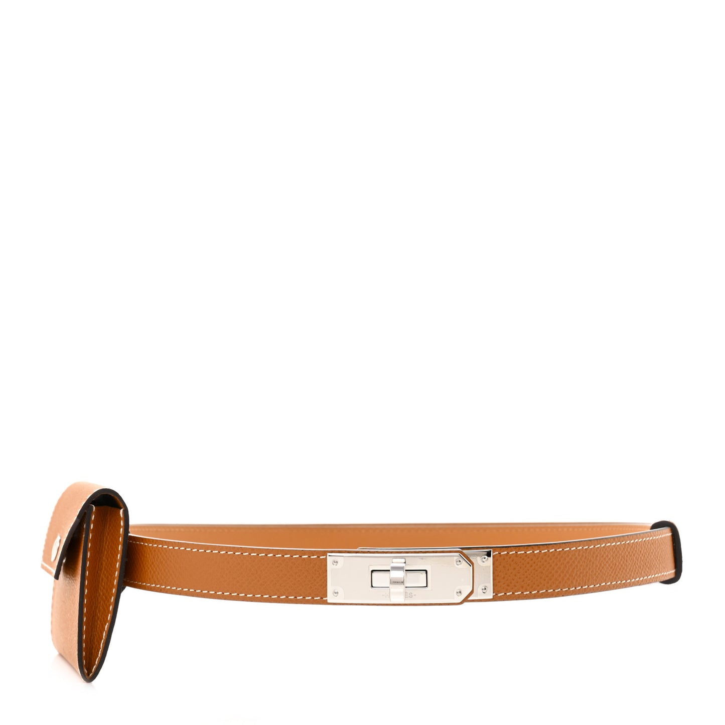 Epsom Kelly Pocket Belt Gold