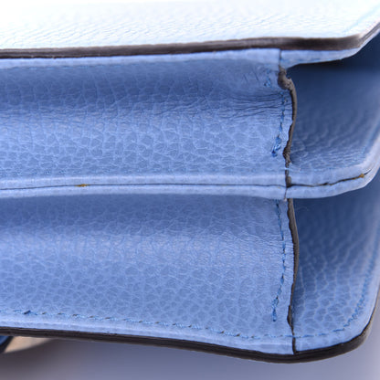 Gucci Dollar Calfskin Small Interlocking G Shoulder Bag Mineral Blue 12 of 15