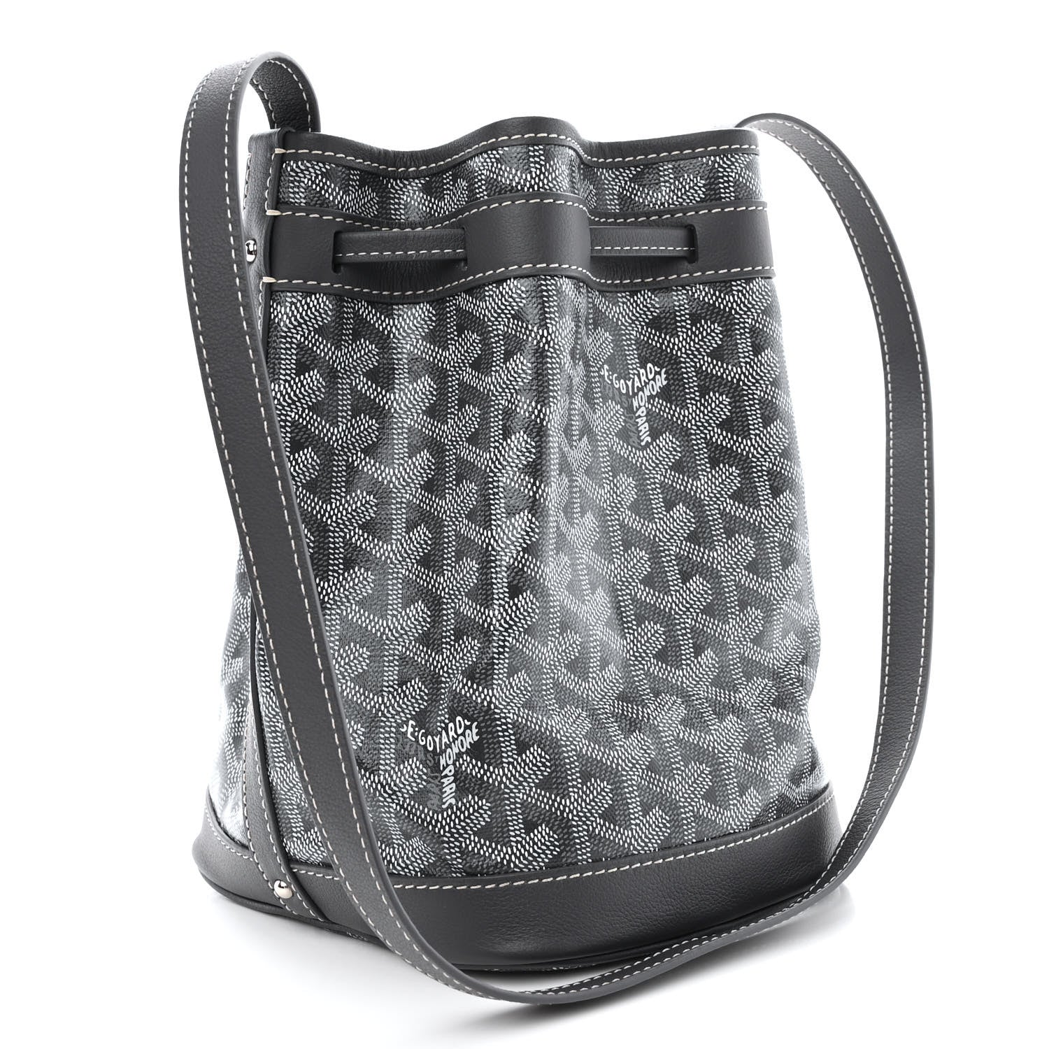Goyard Goyardine Petit Flot Bucket Bag PM Grey 3 of 8