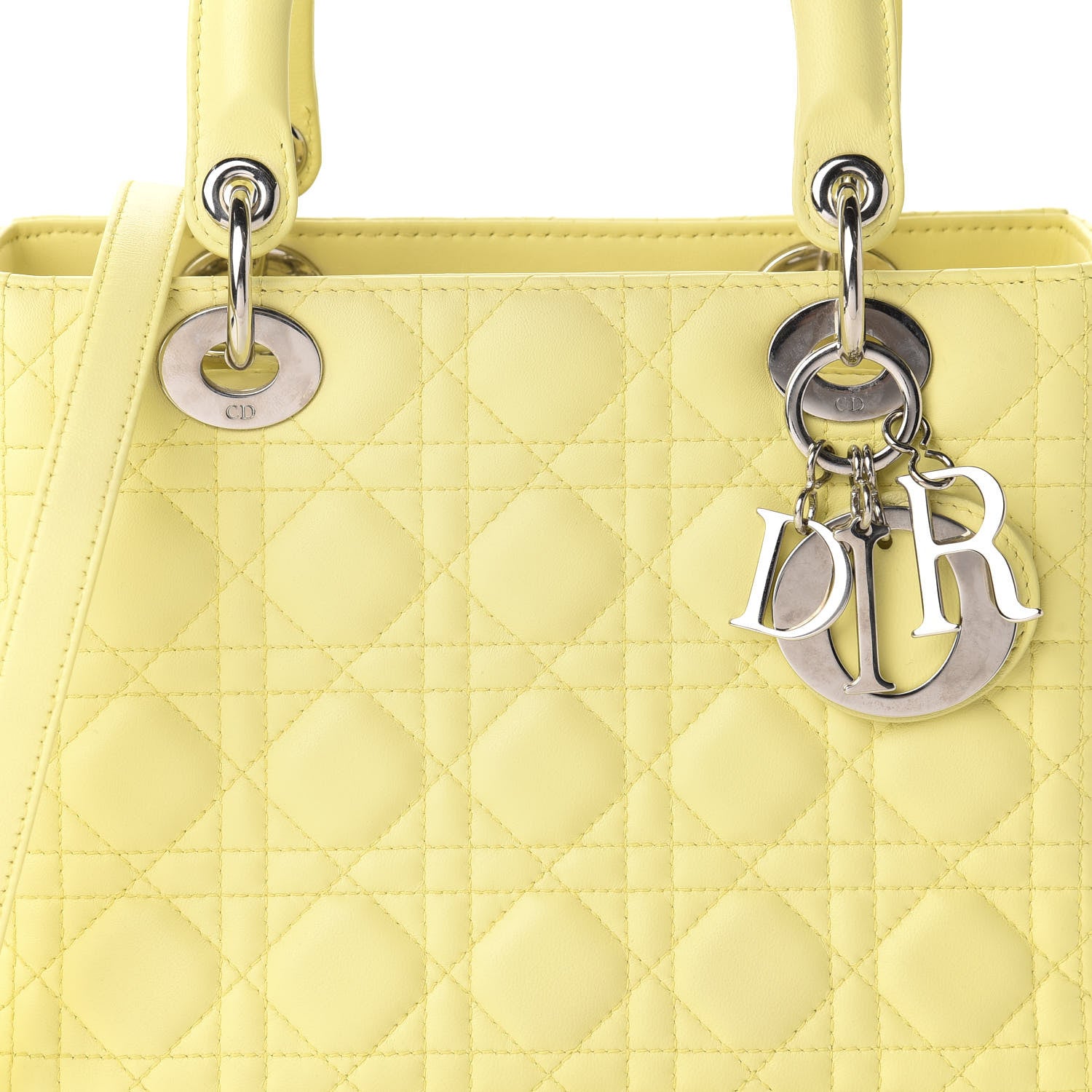 Christian Dior Lambskin Cannage Medium Lady Dior 10 of 10