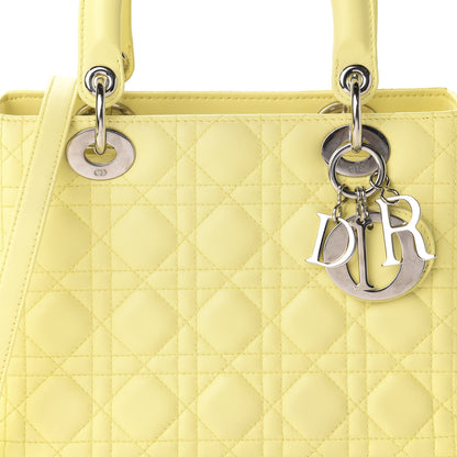 Christian Dior Lambskin Cannage Medium Lady Dior 10 of 10