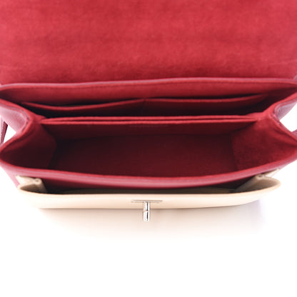 Louis Vuitton Soft Calfskin My Lockme Top Handle Rose Boudoir Lie de Vin Creme 4 of 9
