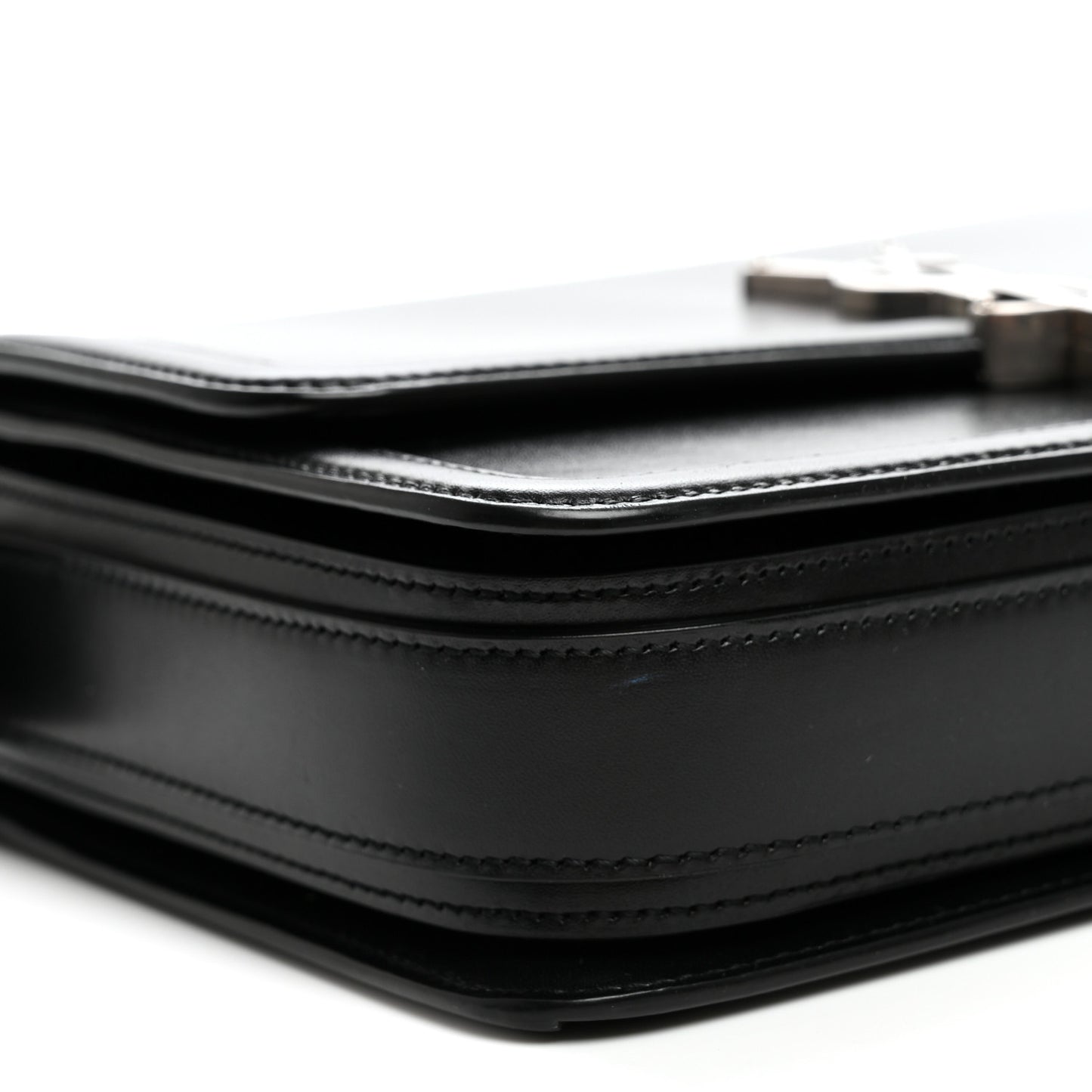 Box Calfskin Monogram Medium Solferino Satchel Black