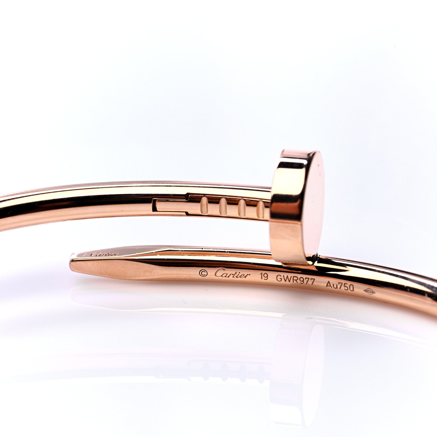 Cartier 18K Pink Gold Juste Un Clou Bracelet 19 5 of 7