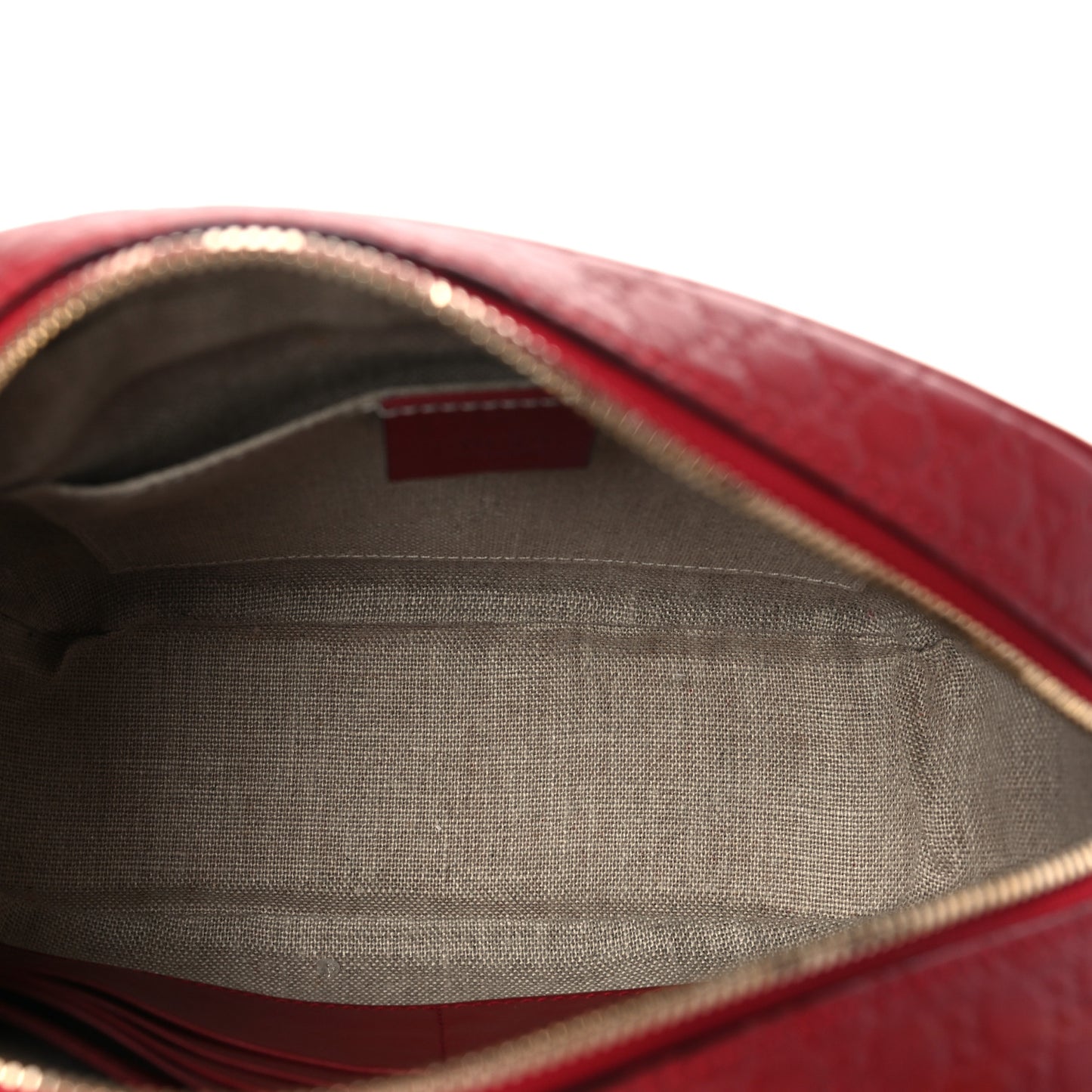 Microguccissima Mini Bree Messenger Bag Red