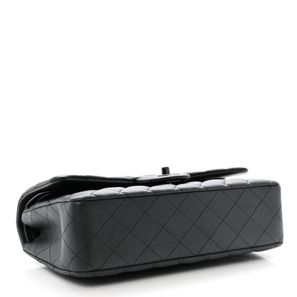 Chanel Lambskin Quilted Medium Double Flap So Black 4 of 11