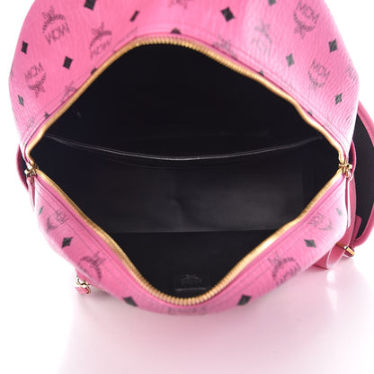 MCM Visetos Medium Side Studs Stark Backpack Pink 5 of 12
