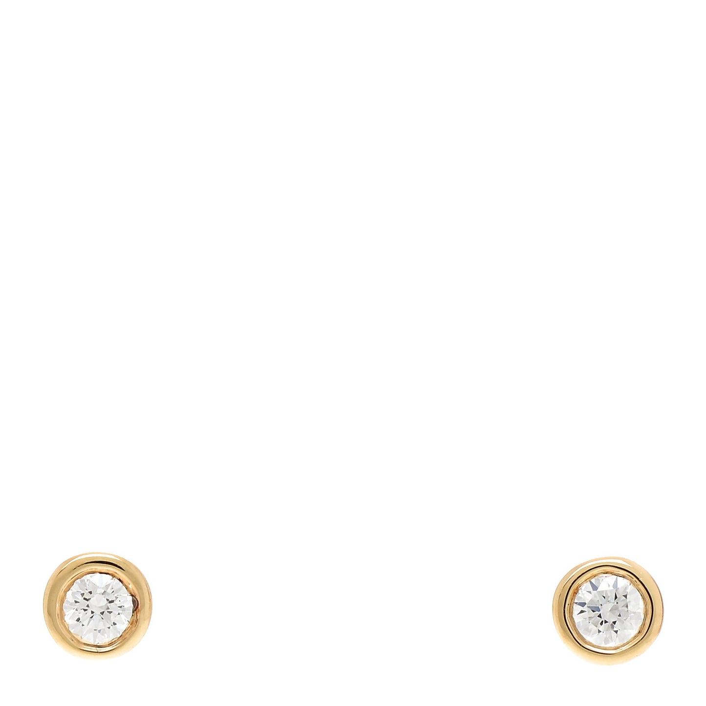 18K Yellow Gold Diamond .16ctw Elsa Peretti Diamonds By The Yard Earrings