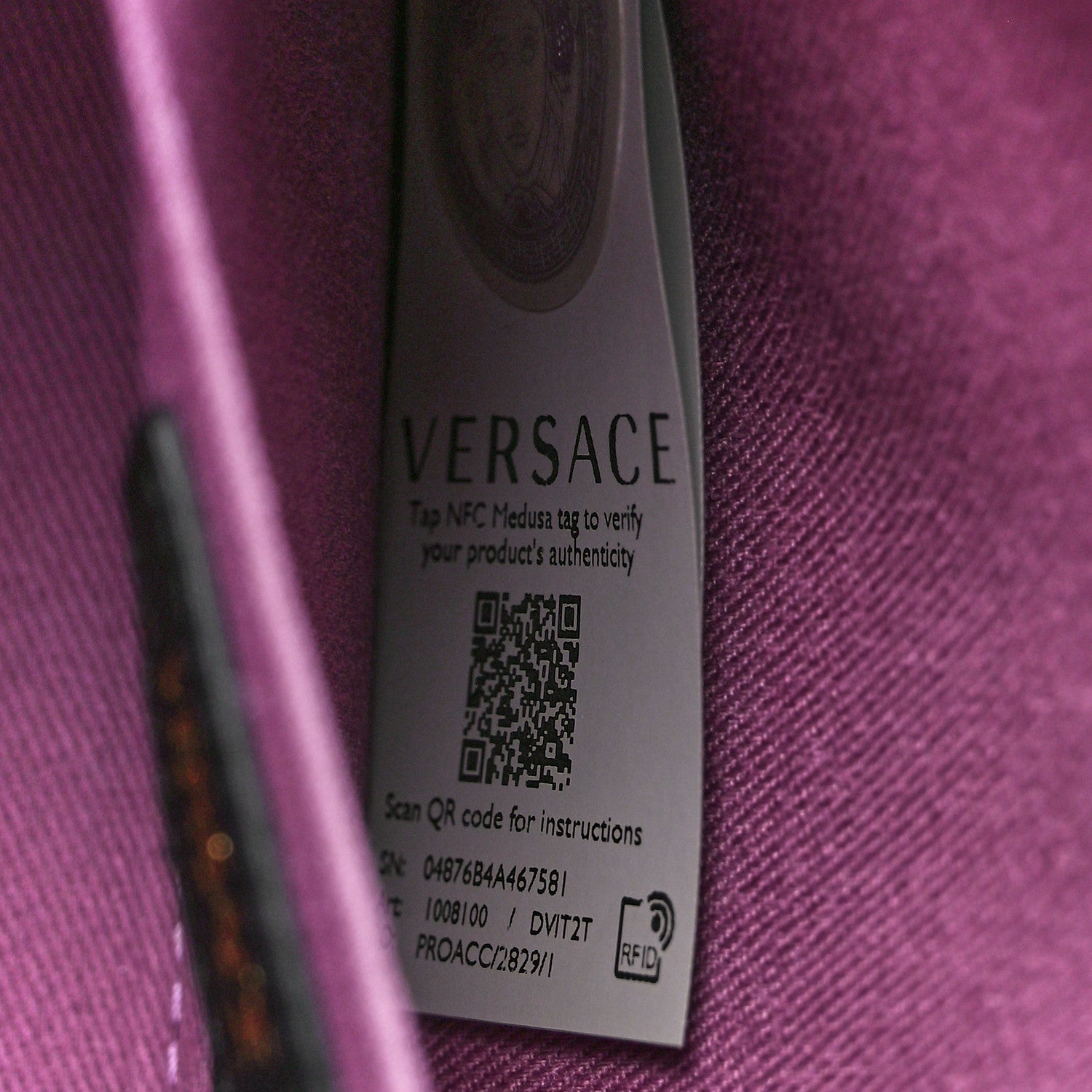 Versace Grained Calfskin La Medusa Flap Shoulder Bag Black 7 of 12