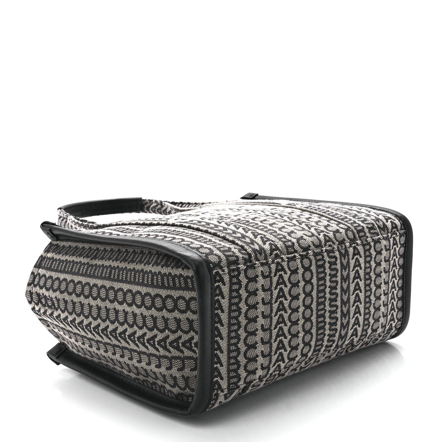 Marc Jacobs Cotton Jacquard Monogram Mini The Traveler Tote Bag Beige Multicolor 4 of 12