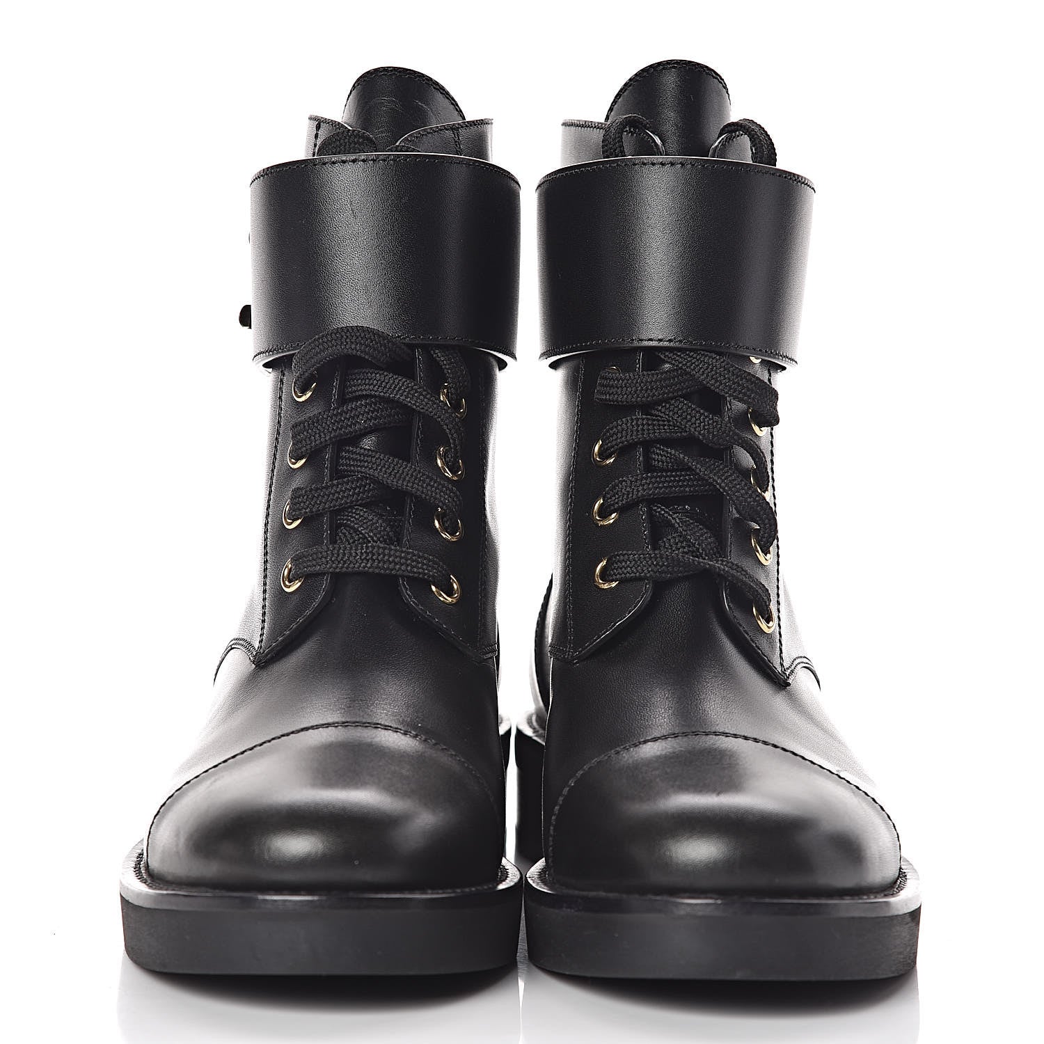 Louis Vuitton Calfskin Wonderland Ranger Boots 36 Black 2 of 10