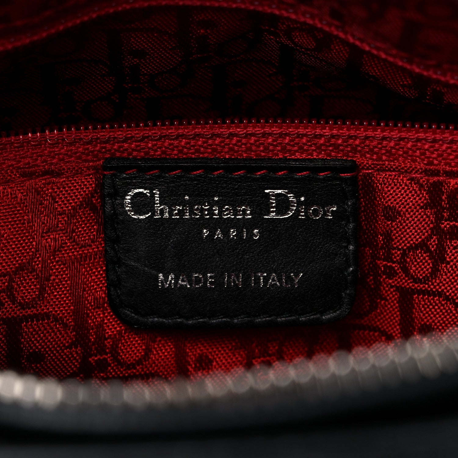 Christian Dior Lambskin Cannage Medium Lady Dior Black 6 of 18