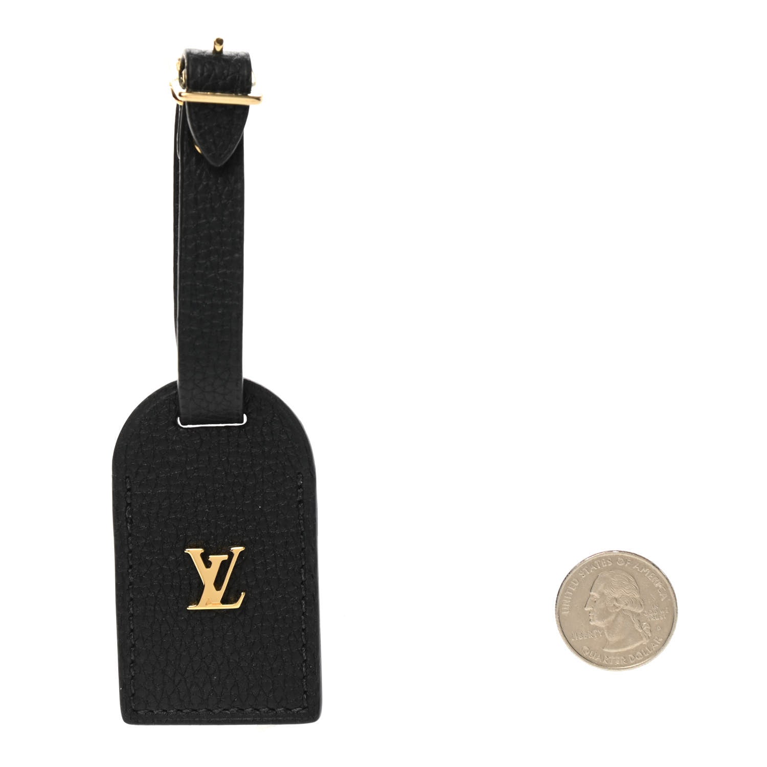 Louis Vuitton Taurillon City Steamer Luggage Tag Black 2 of 4