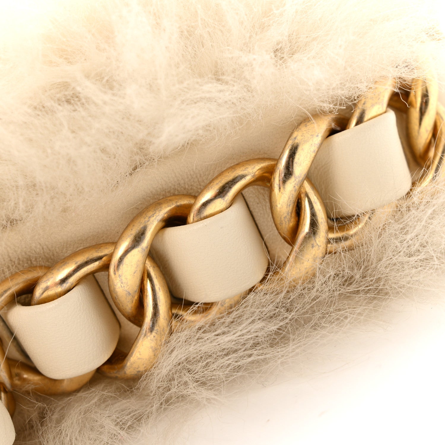 Chanel Fantasy Fur CC Mini Flap Bag White 1865070 – FASHIONPHILE