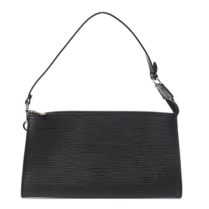 Louis Vuitton Epi Pochette Accessories 24 Black 1 of 10