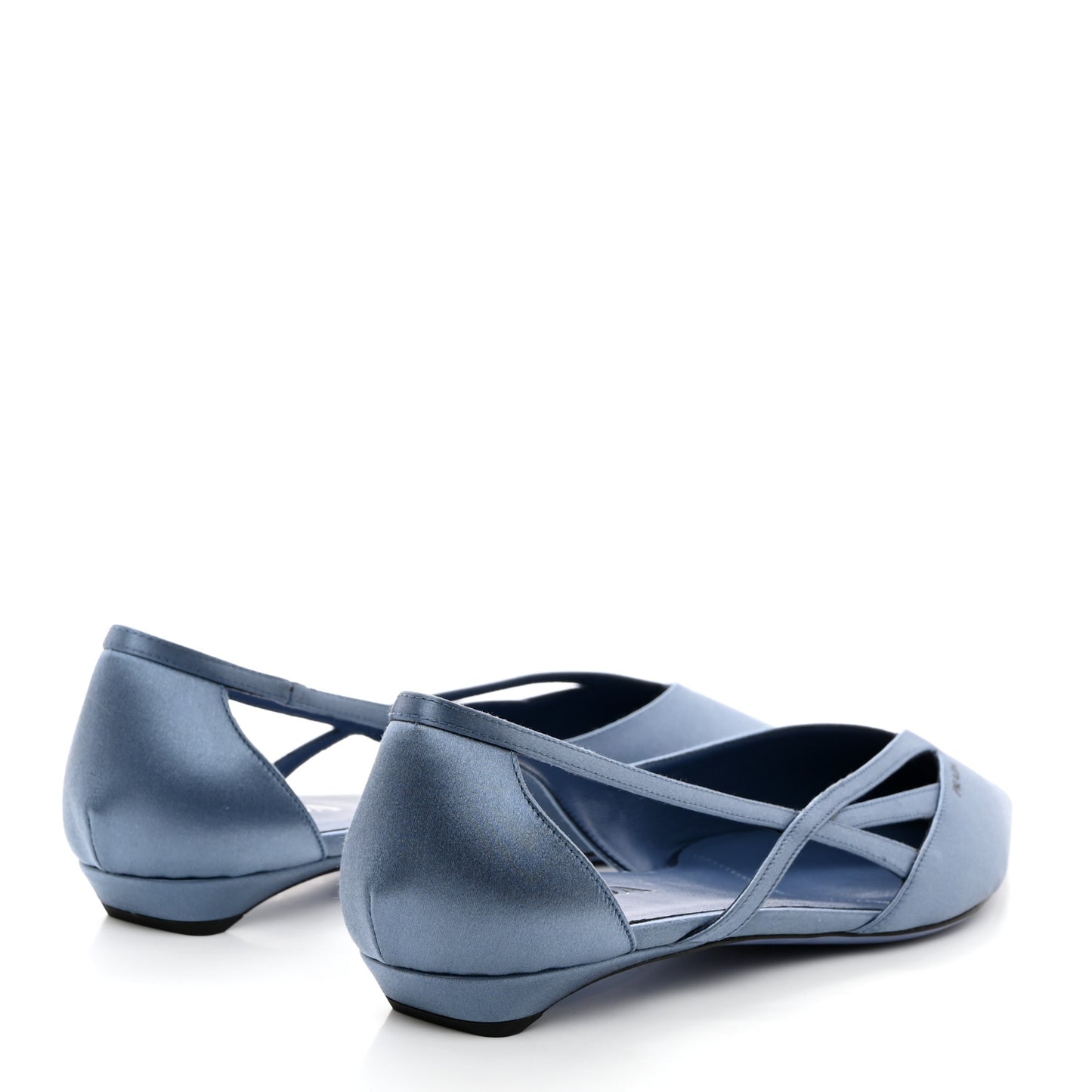 Satin Cut-Out Ballerina Flats 40 Pervinca