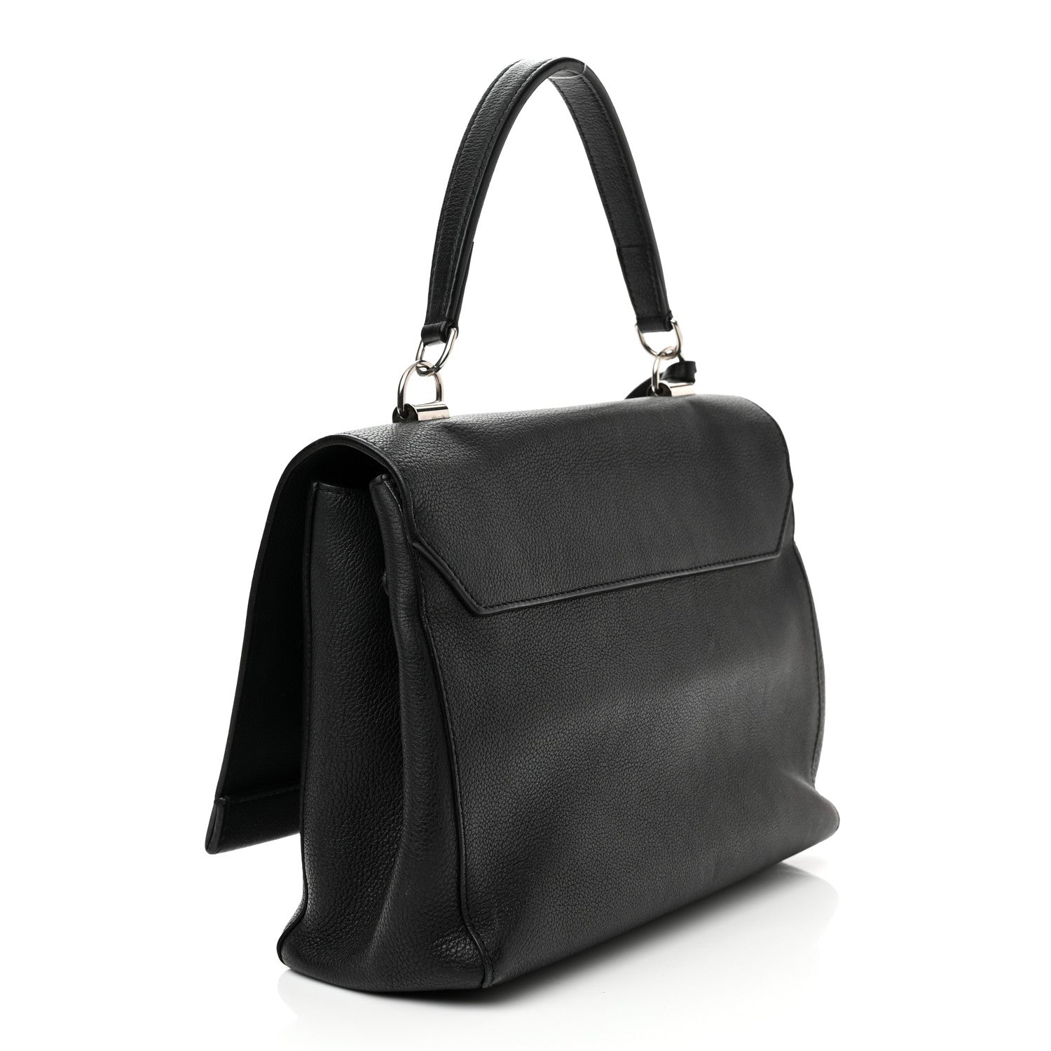 Louis Vuitton Soft Calfskin Lockme II Top Handle Black 3 of 11