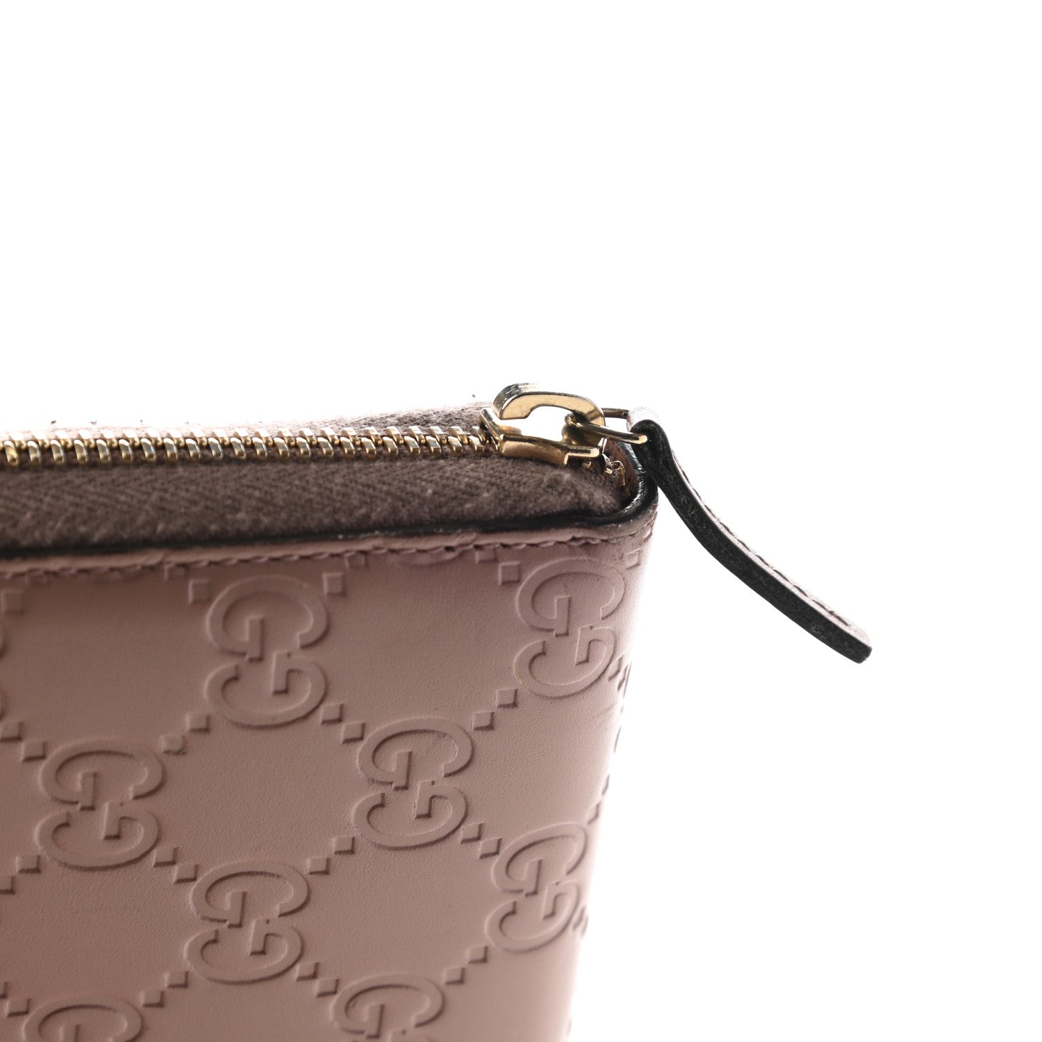 Gucci Guccissima Bow Zip Around Wallet Pink 11 of 14