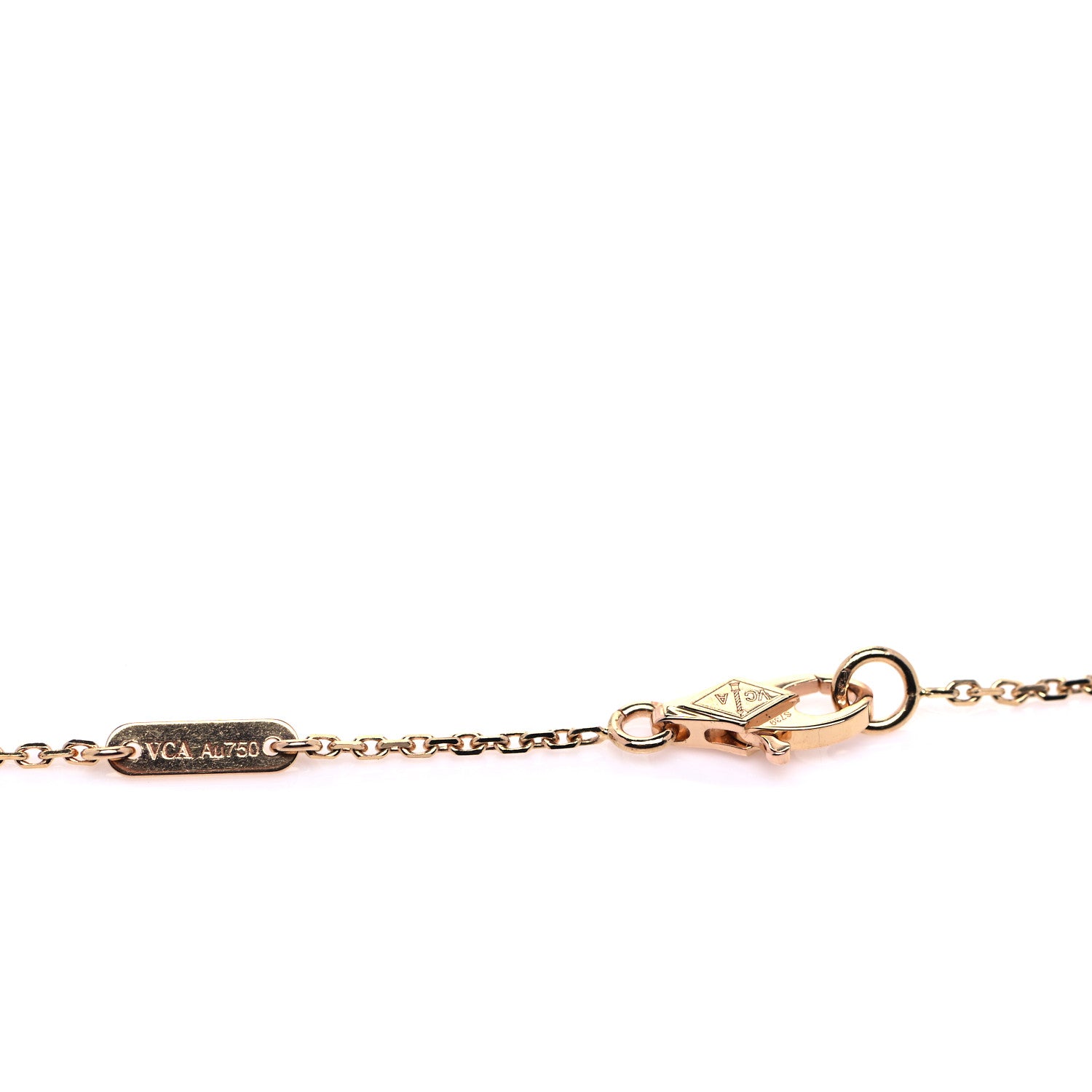 Van Cleef & Arpels 18K Rose Gold Sweet Alhambra Pendant Necklace 5 of 6