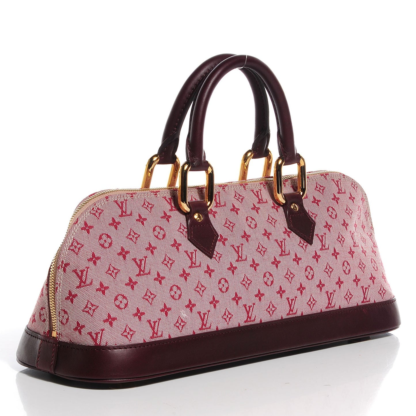Mini Monogram Alma Long Cherry