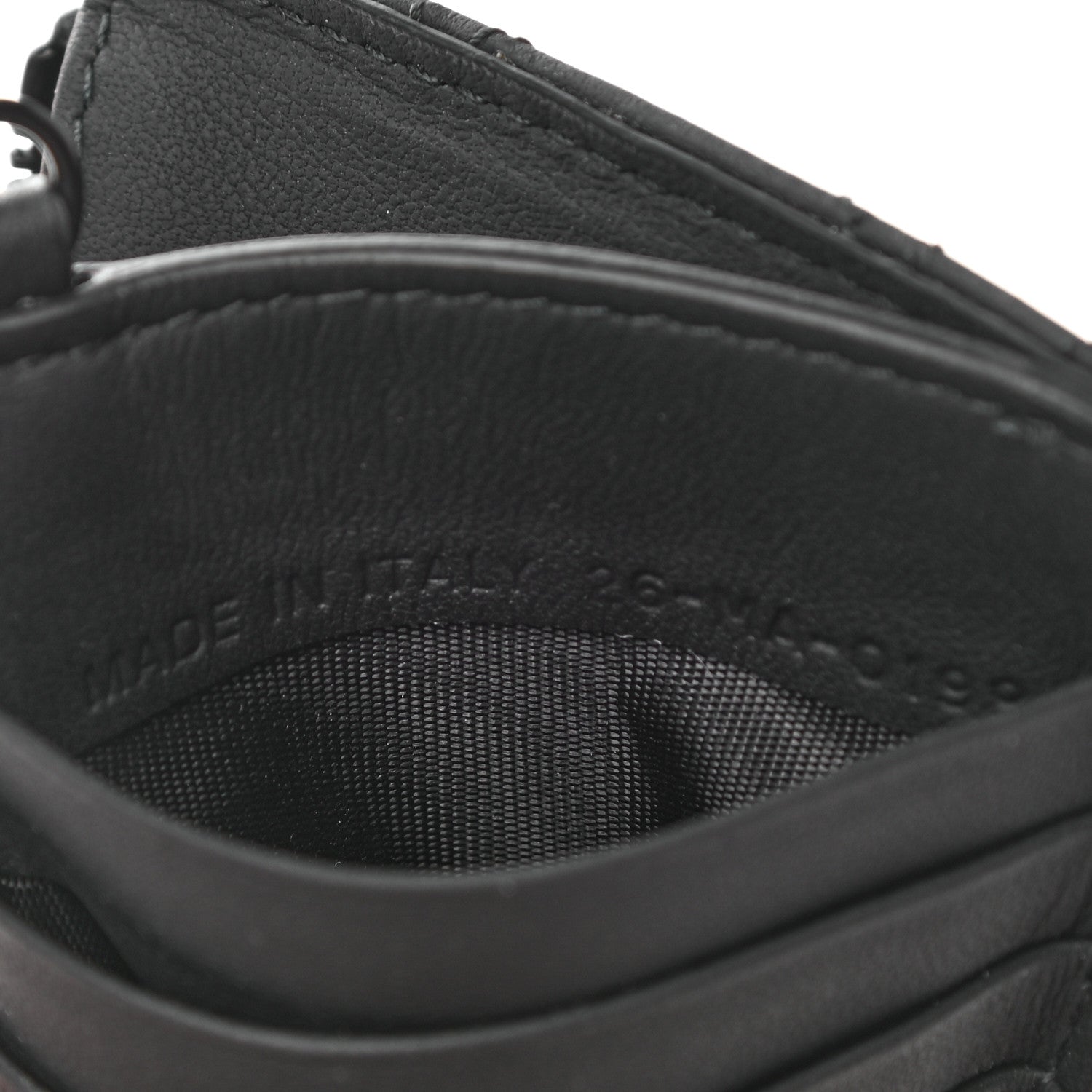 Christian Dior Ultra Matte Lambskin Cannage Small Lady Dior Zip Card Holder Black 6 of 8
