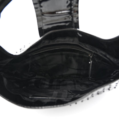 Burberry Patent Quilted Studded Brooke Hobo Black 5 of 20