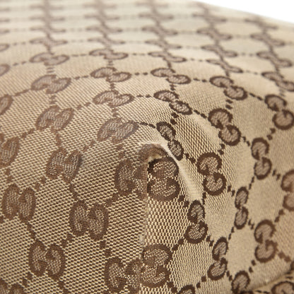 Gucci Monogram Web Medium Flat Messenger Bag Brown 12 of 12