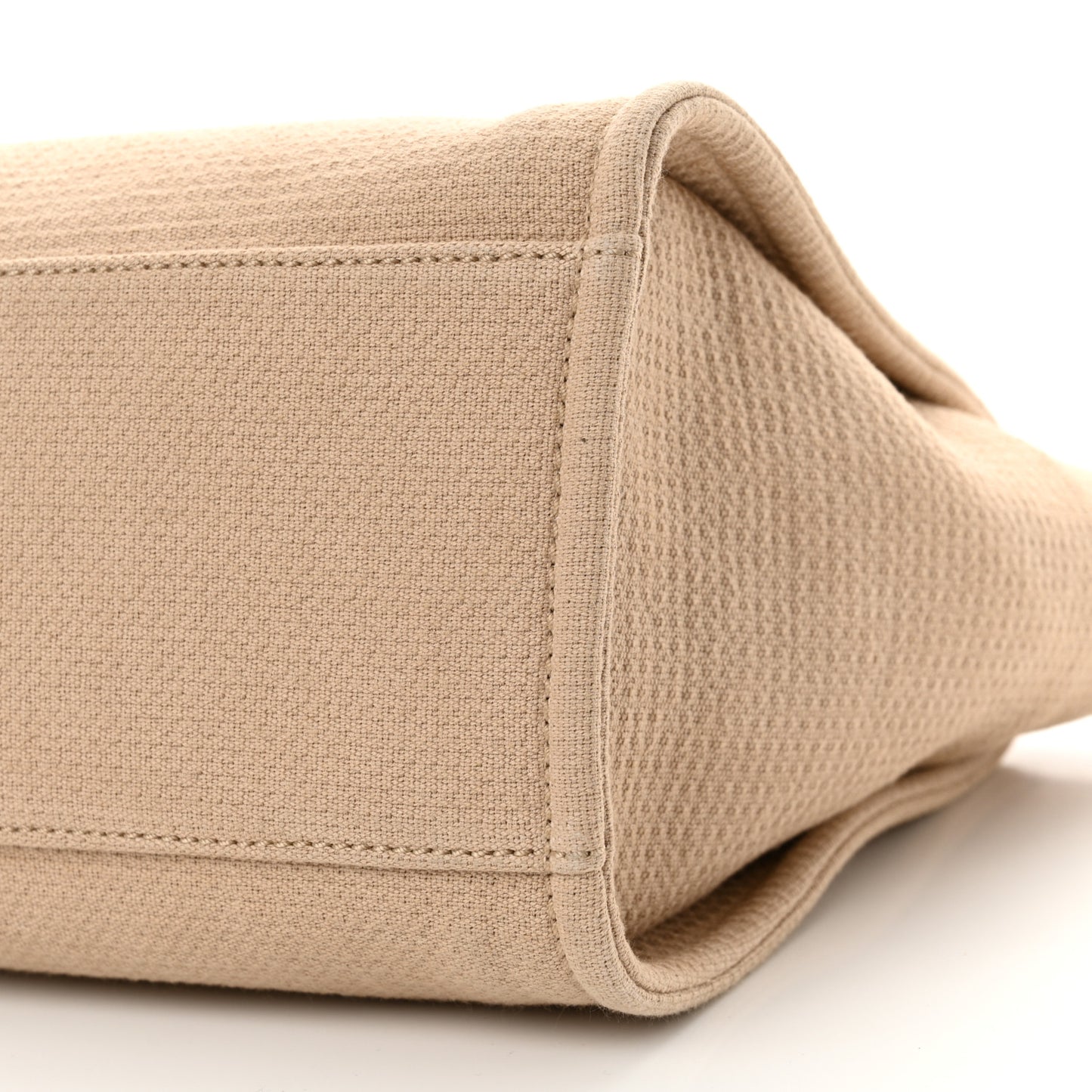 Mixed Fibers Small Deauville Tote Beige