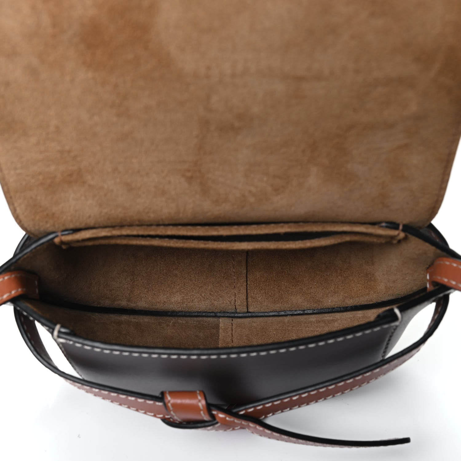 Loewe Calfskin Mini Gate Crossbody Bag Oxblood Tan Taupe 4 of 4