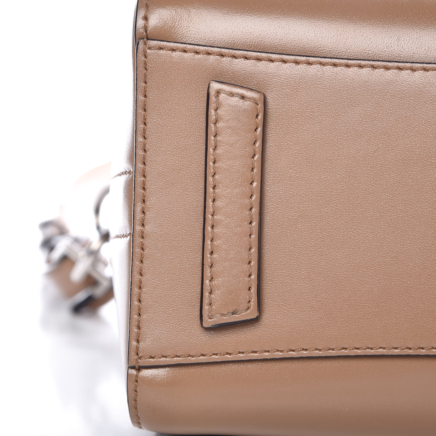 Givenchy Shiny Lord Calfskin Mini Antigona Dark Beige 9 of 11