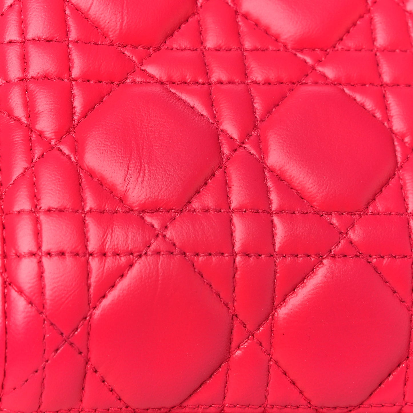 Lambskin Cannage Medium Lady Dior Pink