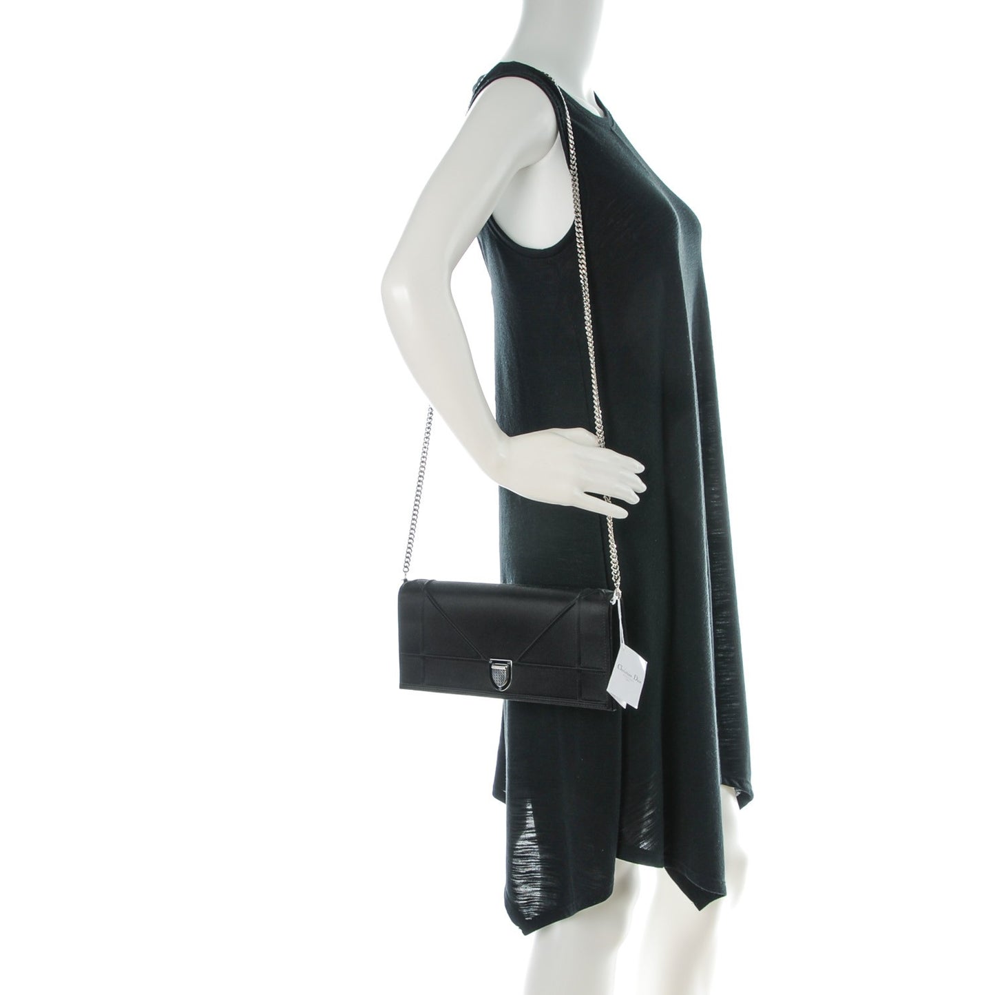 Satin Diorama Pochette Black
