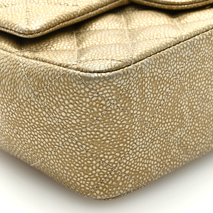 Chanel Metallic Caviar Quilted Mini Rectangular Flap Gold 8 of 10