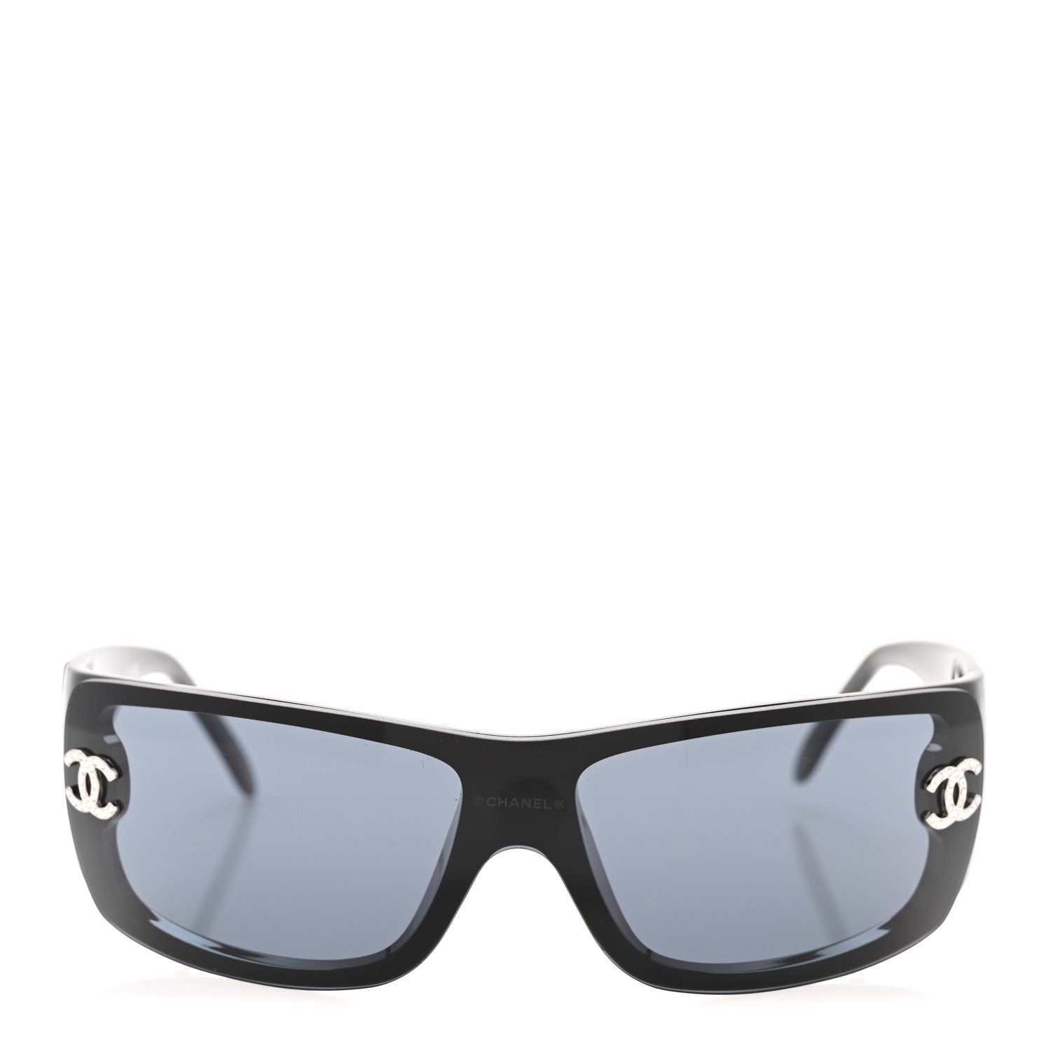 Chanel Acetate Shield Sunglasses 5088-B Black 2 of 8