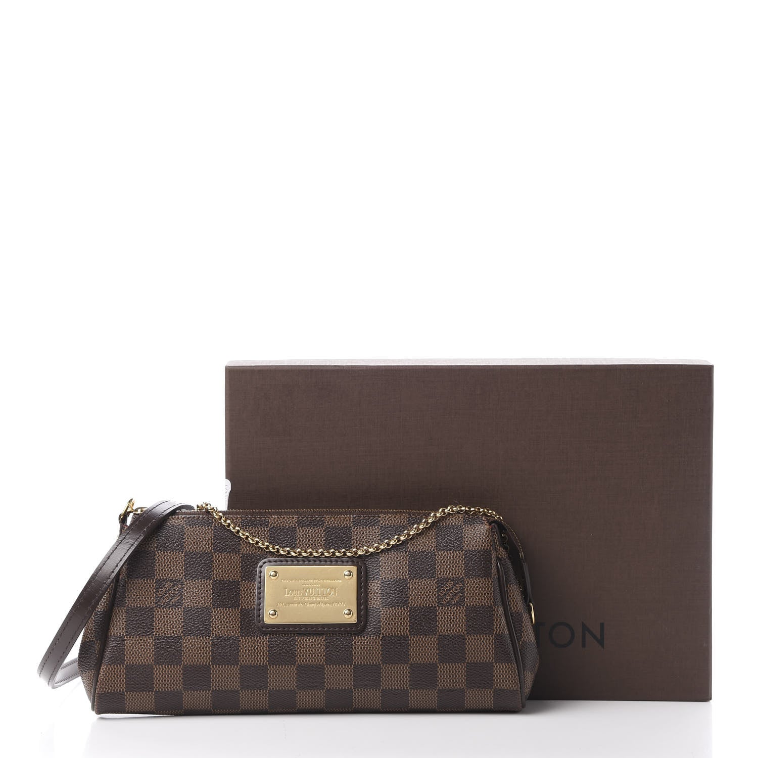 Louis Vuitton Damier Ebene Eva Clutch 13 of 13