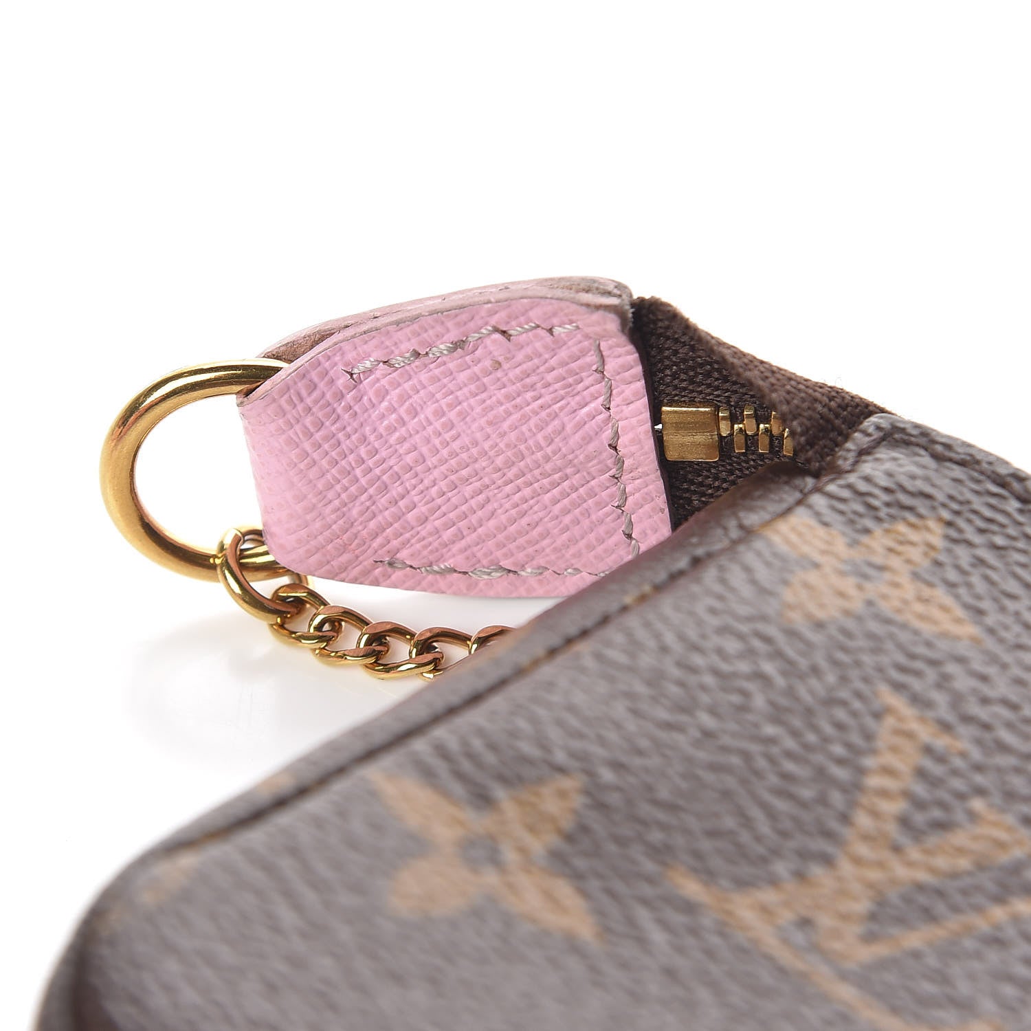 Louis Vuitton Monogram 2016 Christmas Animation Mini Pochette Accessories Rose Ballerine 8 of 9