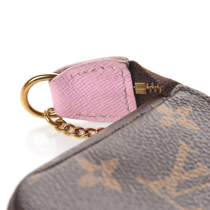 Louis Vuitton Monogram 2016 Christmas Animation Mini Pochette Accessories Rose Ballerine 8 of 9