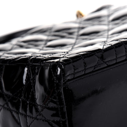 Christian Dior Patent Cannage Medium Lady Dior Black 12 of 17